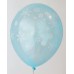 Light Blue Snow Flakes Printed Balloons